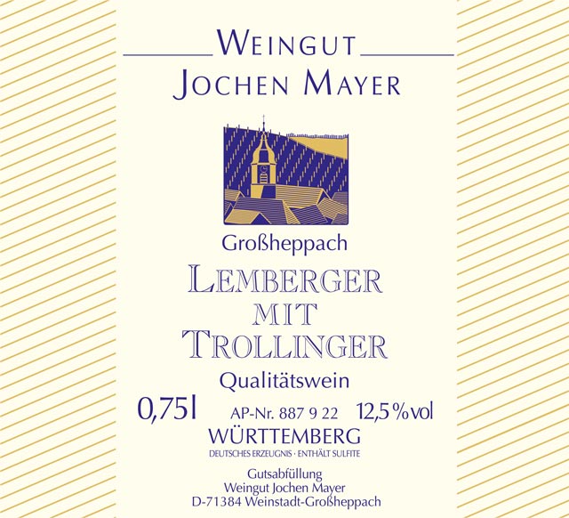 Lemberger mit Trollinger QbA feinherb – Weingut Jochen Mayer